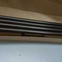 KAMANINA 1 Inch Double Curtain Rod 66 to 120 Inches (5.5-10ft), Bronze Telescoping Curtain Rods for Windows 54 to 115 inches, Heavy Duty Dual Drapery Rods with Marbled Finials