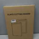 Cutting Board for Kitchen, Stainless Steel Cutting Board Double Sided, 304 Stainless Steel and Wheat Straw PP, Food-Grade, Scratch-resistant, Large Size 17.112.4"