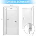 Thicken 1.2mm Drywall Access Panel, 14 x 29 Inch Access Door with Lock and Key, Heavy-Duty Wall Access Panel for Drywall, Ceiling and Plumbing