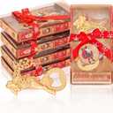 24PCS Christmas Bottle Openers for Guest Christmas Reindeer Bottle Openers Holiday Party Favors Gifts for Christmas Decorations Souvenirs (Gold Reindeer)