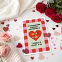 oxggerk Valentines Day Card for Man Woman, Happy Valentines Day Card for Husband Wife Boyfriend Girlfriend, Funny Vday Cards