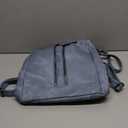 Backpack Purse for Women, Women Backpack Purse Small Leather Waterproof Anti-theft Shoulder Bags Handbags Ladies (Double Zipper Blue)