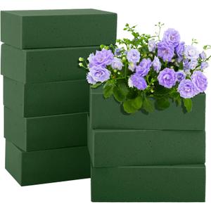 Hahood 8 Packs Floral Foam Blocks Wet & Dry Floral Foam Bricks 5.5x3.1x1.8 Inch Flower Arranging Kit for Fresh and Artificial Flowers Florist Foam Blocks for Wedding Home Decor