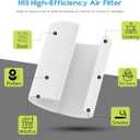 2-Pack AP202 Replacement Filter Only Compatible with FRESHDEW AP202 Air Puri-fier,(Not for DAYETTE AP202 Model), 3-in-1 True HEPA Filtration with Activated Carbon Filter and Pre-filter