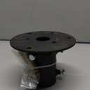 2" Base Flange,Chain Link Fence Pole Floor Flange, Heavy Solid Fence Post Concrete Mount for Holding The Fence/Mailbox/Flag Round Posts, Bolts/Side Screws are Included (2 Inch)