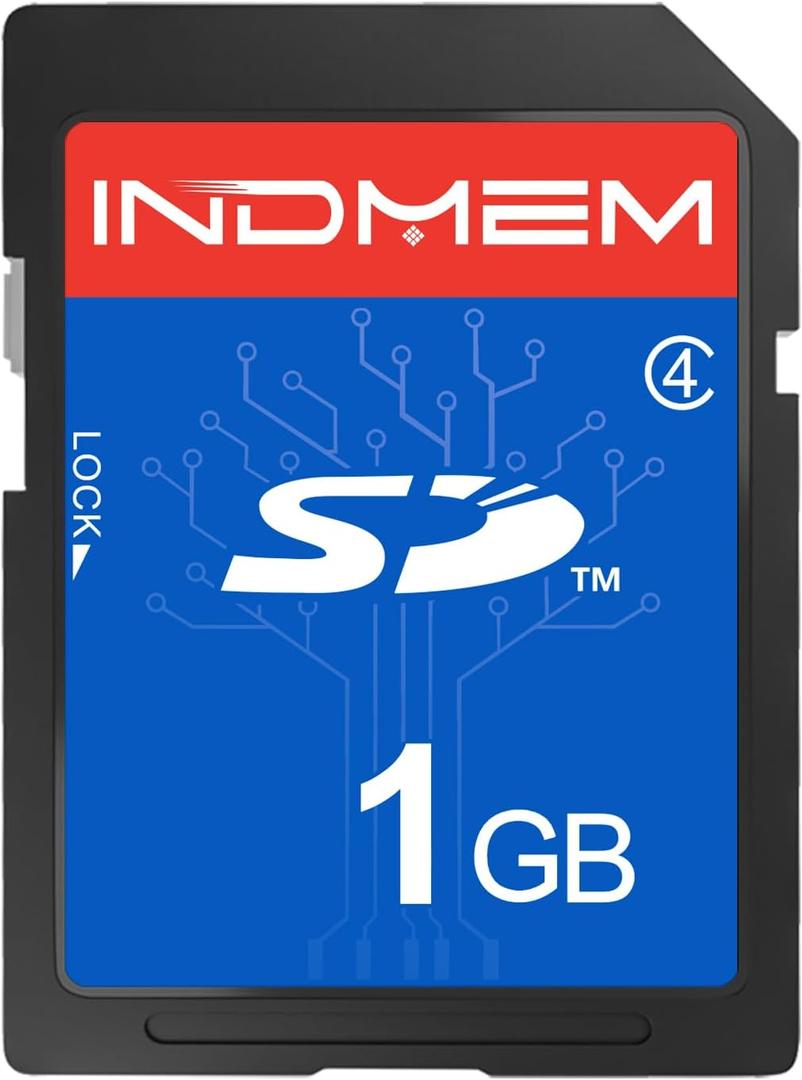 SD Card 1GB Class 4 Flash Memory Cards MLC Stanard Secure Digital Cards Camera Cards, 1GB(1pc)