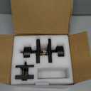 Goldenwarm Black Exterior Door Lock Set, Square Contemporary Matte Black Door Knob and Deadbolt Set, Heavy Duty Door Locks for Front Door (1 Pack)