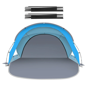 Gorich G022 Beach Tent for 3 People + G022 Beach Tent Poles for Replacement (3 People, SkyBlue)