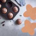 200Pcs Chocolate Paper Candy Cups Truffle Wrappers Paper Truffle Liners, Cups Chocolate Wrappers Muffin Tins for Showers Bridal Shower Birthday Wedding (Khaki)