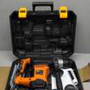SHIELDPRO 1-1/4 Inch SDS-Plus 13 Amp Rotary Hammer Drill Heavy Duty, Safety Clutch 3 Functions with Vibration Control,Including Grease, Flat Chisels, Point Chisels and 3 Drill Bits