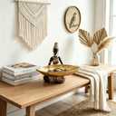 African Woman Resin Statue-Gold Statues for Home Decor Accents