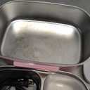 Eocolz Electric Lunch Box Food Heater 80-100W, Food Warmer with Dual Container 1.5L Portable Heated Lunch Box for Car Truck Work Stainless Steel Fork & Spoon 12/24/110V for Adults Lonchera Elctrica (Pink)