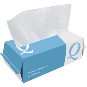 2 x Disposable Face Towels, 100 Count, Thick Facial Tissue for Cleansing, Skincare and Makeup Remover