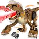 Remote Control Dinosaur Toys for Kids, Large Robot Dinosaur Toys with 360 Swaying Head & Spray, Roaring, Realistic Walking T-Rex Dinosaur Toy for Boys Girls, Best Gifts for Kids 3-5 5-7 8-12+
