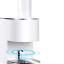 Automatic Toothpaste Dispenser Wall Mounted: White Electric 6 Adjustable Levels Auto Toothpaste Squeezer Smart Rechargeable Touchless for Kids Adults - Bathroom - Replaceable Parts, White