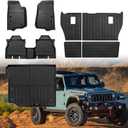 Custom Floor Mats & Cargo Trunk Liner for 2018-2025 2026 Jeep Wrangler JL Accessories All Weather TPE Rubber Protection Mat (for 2018-2026 Jeep Wrangler JL 4 Door Full Set)