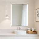 Ruomeng Wall Mirror Bathroom Mirrors for Wall 40" x 30", Frameless Rectangle Mirror with Beveled Edge Wall Mounted Mirror for Vanity and Entryway