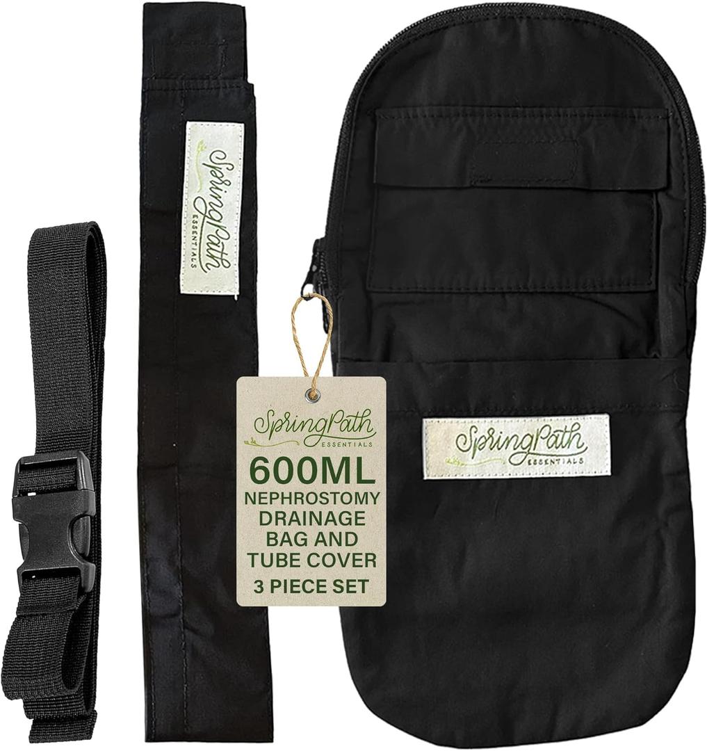 Nephrostomy Tube and Drainage Bag Cover (Black)