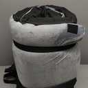 3 Inch Memory Foam Camping Mattress, Dual Layer Thick Sleeping Camp Pad for Car Tent Cot, Roll-Up Portable Glamping Floor Bed for Guests Sleepover (Space Gray)