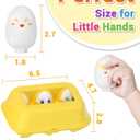 Yetonamr Easter Eggs Toys for Babies Boys Girls Kids, Toddler Easter Basket Stuffers Prefilled Easter Eggs with Toys Inside Filled Infant Montessori Toys Gifts for Toddlers Babies Boys