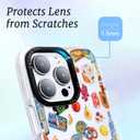 for iPhone 13 Pro Max Case, Gourmet Food Collage Pattern with Fruits & Croissants, Military-Grade Drop Protection, Juicy Foodie Soft Slim TPU Protective & Camera Protection for Women Girls (FancyCut)