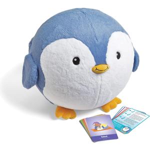 hand2mind Penguin BubblePlush Yoga Ball Buddy, Yoga Ball for Kids, Calming Corner for Items, Kids Exercise Equipment, Occupational Therapy Toys, Sensory Toys, Active Play for Ages 3 and Up