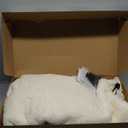 STONECREST Recliner Chair Cover, Sherpa Slipcover, Stay in Place (White/Beige, 34" Regular Oversized & DeepSeat Recliner) (Recliner 34" Regular Oversized & DeepSeat)