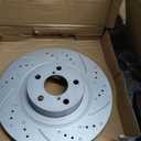 Front Brake Pads And Rotors Kit Compatible With 2010-2018 Subaru Forester, 2013-2014 Outback,31407 D1539-7880 Automotive Replacement Brake Kits Geomet Drilled And Slotted Rotors 293.4mm(11.6in)