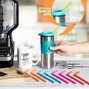 15 FITS ALL TUMBLERS STRAWS - Reusable Silicone Straws for 30 and 20 oz Yeti - Flexible Easy to Clean + 2 Cleaning Brushes - BPA Free, No Rubber Taste Drinking - Best Value for Money Pack, 17 Piece Set
