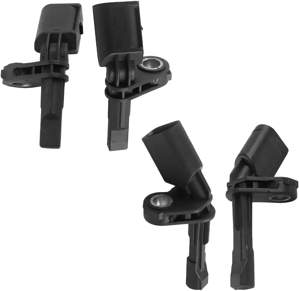 HZEL Car ABS Wheel Speed Sensor, 4 PCS Front Rear Right Left OEM# WHT003856 WHT003857 Vehicle ABS Tire Speed Sensor Replacement, Auto Accessories, Compatible with GT Beetle Passat Jetta