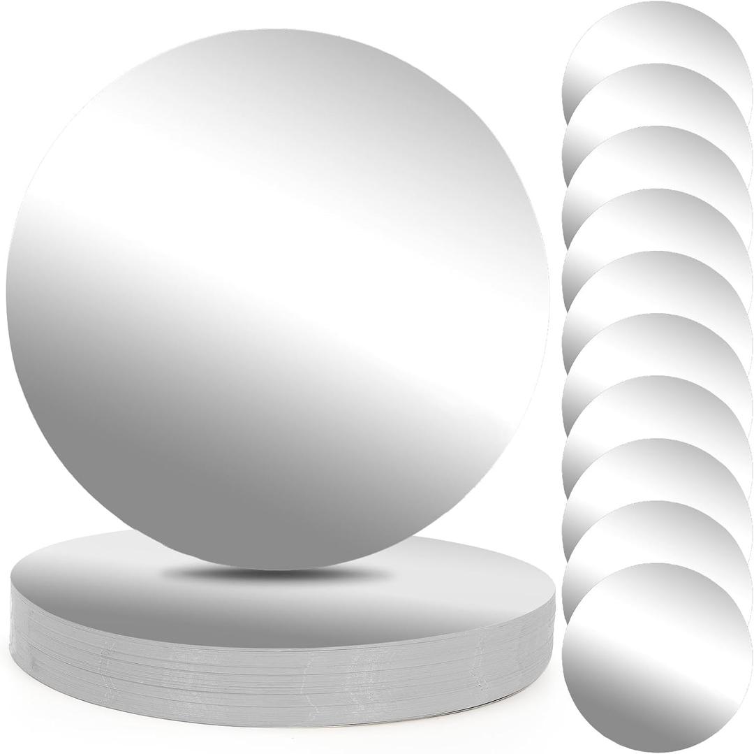 Cedilis 100PCS Disposable Paper Charger Plate, 13" Round Placemats for Dinner Plate, Wedding, Birthday Party Decor (sliver)
