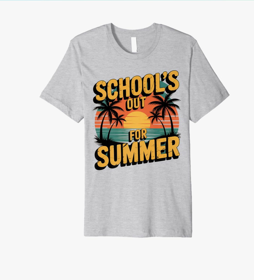 Funny Teacher Summer Vacation, School’s Out For Summer 2025 Premium T-Shirt Size Medium