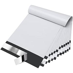 Fuxury 6x9 200pc White Poly Mailers Shipping Envelops Self Sealing Envelopes Boutique Custom Bags Enhanced Durability Multipurpose Envelopes Keep Items Safe Protected