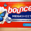 Bounce Wrinkle Guard Mega Sheet Outdoor Fresh 40 Sheets per Box