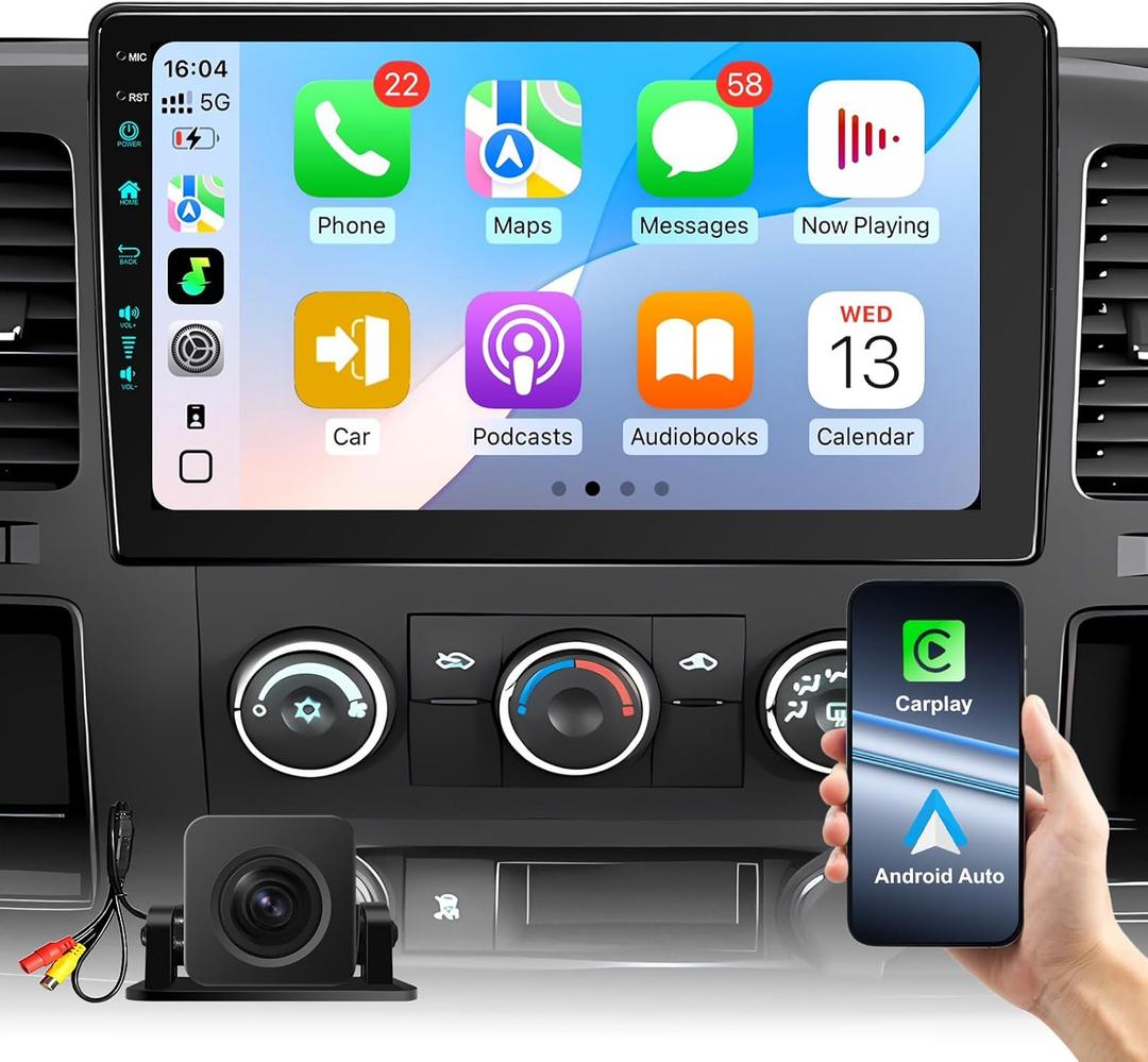 10.2 Inch Car Radio Stereo Upgrade Android 13 for Chevy Silverado 2007-2013 GMC Sierra Yukon with CarPlay Android Auto 1080P Backup Camera/BT5.4 ((4Ram 64Rom) 10.2)