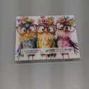 Colorful Owls 500 Piece Jigsaw Puzzle for Adults Cute Cartoon Birds Art Puzzle Family Fun Puzzle with with Letters on Back Challenging Puzzle for Seniors, Home Decor (23''X15'')