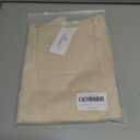 Women's 2024 Off Shoulder Satin Tops Elegant Casual Short Sleeve Asymmetrical Neck Silk Blouses Shirts (Beige, XXL)