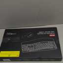 Wireless Keyboard and Mouse Combo, 2.4G Full Size Wave Keys Ergonomic Keyboard with Wrist Rest and 3-Level DPI Adjustable Wireless Ergonomic Mouse for Windows, Mac OS Desktop/Laptop/PC (Black)