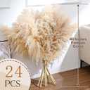 24 pcs Tall Pampas Grass Decoration - Pasuvsigt 40 Inch Large Pampas Grass Dried Flower Decoration,for Bohemian Style Living Room Decoration, Wedding Decoration, Party, Farmhouse Decoration