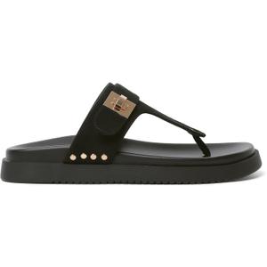 Womens Summer Sandals Casual Adjustable Arch Support Comfortable Thick Sole Flat Sandals (9, Black01)