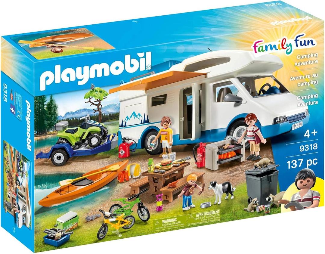 Playmobil Camping Mega Set Toy, Multicolor