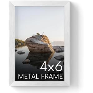 HAUS AND HUES Standalone White Aluminum Frame Set of 1-4x6