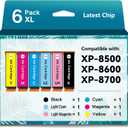 Remanufactured Ink Cartridges for Epson 312XL Ink Cartridges for T312 T312XL for Expression Photo XP-8500 XP-8600 XP-8700 (6 Pack,1 Black,1 Cyan,1 Magenta,1 Yellow,1 Light Cyan,1 Light Magenta )