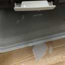 IRIS USA Airtight Dog Food Storage Container, Up to 54 lbs, Attachable Wheels, For Dog Cat Bird and Other Pet Food Storage Bin, Keep Fresh, Translucent Body, Easy Mobility, Black