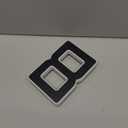 ISUNMEA 6.7 Inch Solar Lighted House Numbers for Outside, Light Up Waterproof LED Address Signs for Houses, Backlit Illuminated Exterior Modern House Numbers Light (8-Black, 6.75IN)