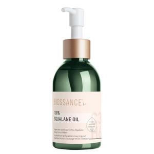 BIOSSANCE 100% Squalane Oil - Sustainable, Vegan Face Oil & Body Oil - Hydrating, Fast-Absorbing Moisturizer - Ideal for Oily Skin, Face, Hair - Organic Sugarcane-Derived Squalane, 3.3 ounces