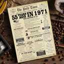 2 x Happy 55th Birthday Card for Men Women,Jumbo 55 Year Old Birthday Gifts for Husband Wife or Dad Mom Wedding Anniversary,Cheers to 55th Birthday Decorations for Grandma Grandpa