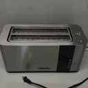 Mueller UltraToast Full Stainless Steel Toaster 4 Slice, Long Extra-Wide Slots for Bagels and Waffles, 6 Browning Levels, LED Display, Cancel/Defrost/Reheat Functions & Removable Tray, Kitchen Gadgets
