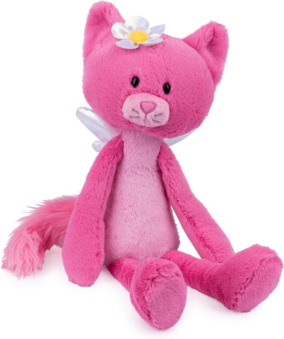 GUND Take Along Friends, Maeve Rose Fairy Cat Plush Toy, Cat Stuffed Animal for Ages 1 and Up, Pink, 15