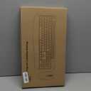 Wireless Keyboard and Mouse Combo, EDJO 2.4G Full-Sized Ergonomic Computer Keyboard with Wrist Rest and 3 Level DPI Adjustable Wireless Mouse for Windows, Mac OS Desktop/Laptop/PC (Black)